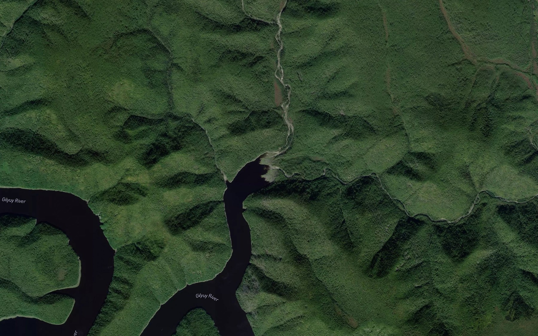 Satellite map of the Utenakh