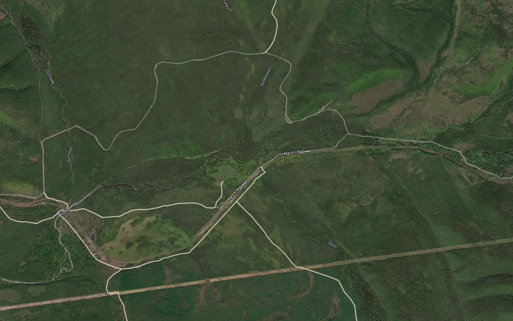 Satellite map of the Oune