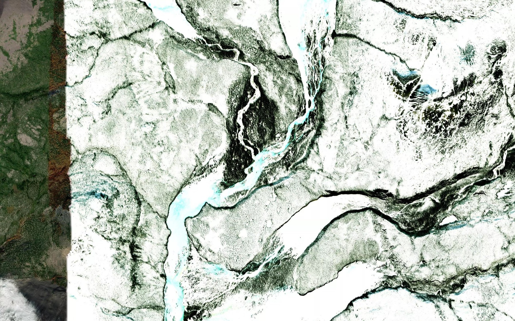Satellite map of the Zapadnyy Unakchan