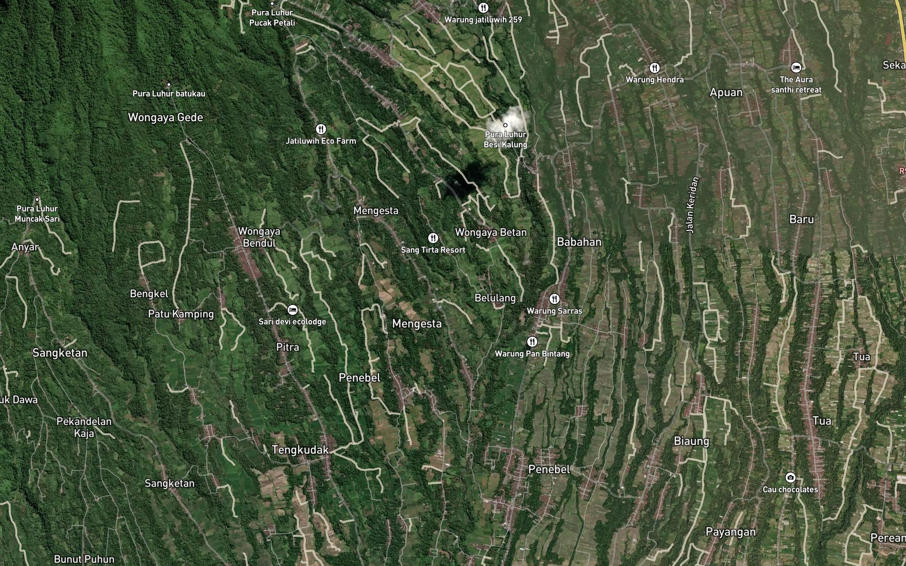Satellite map of the Pangkung Tampelang