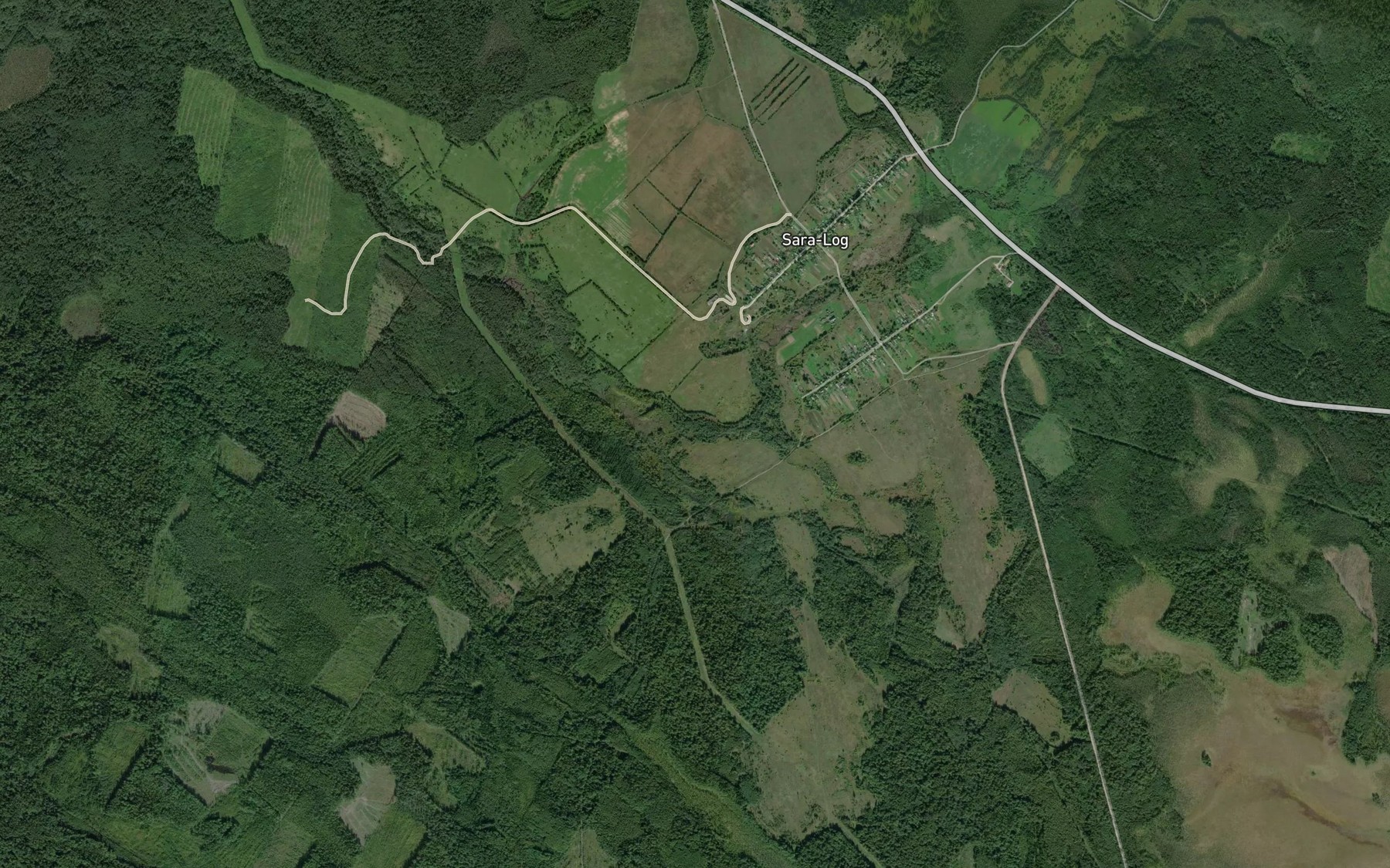 Satellite map of the Vetka