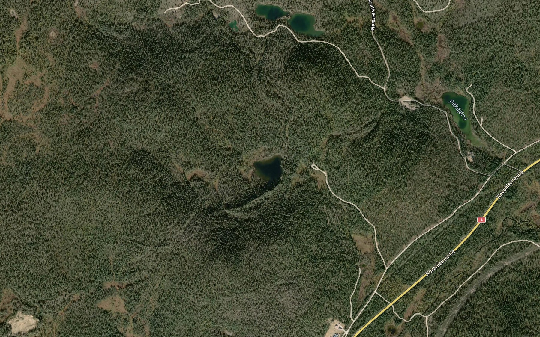 Satellite map of the Taimenjarvi