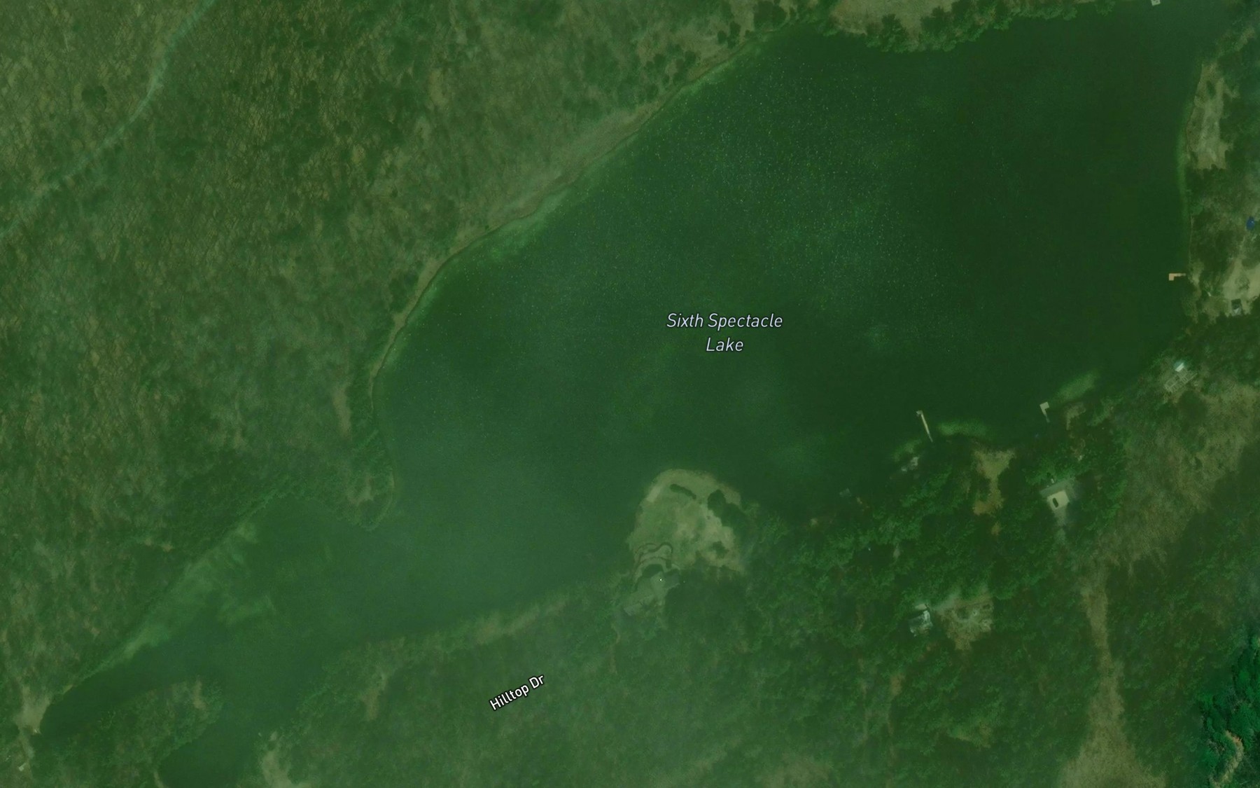 Satellite map of the Sixth Spectacle Lake