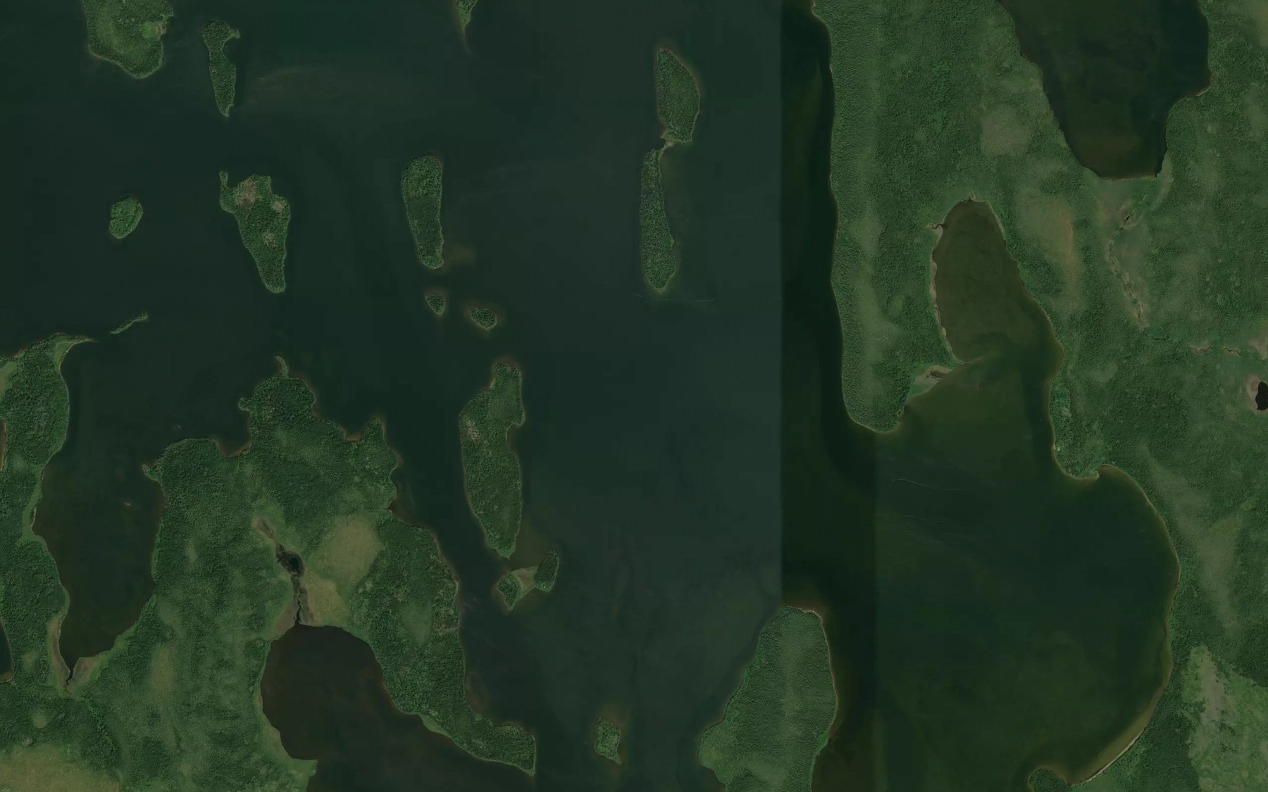 Satellite map of the Manson Bay
