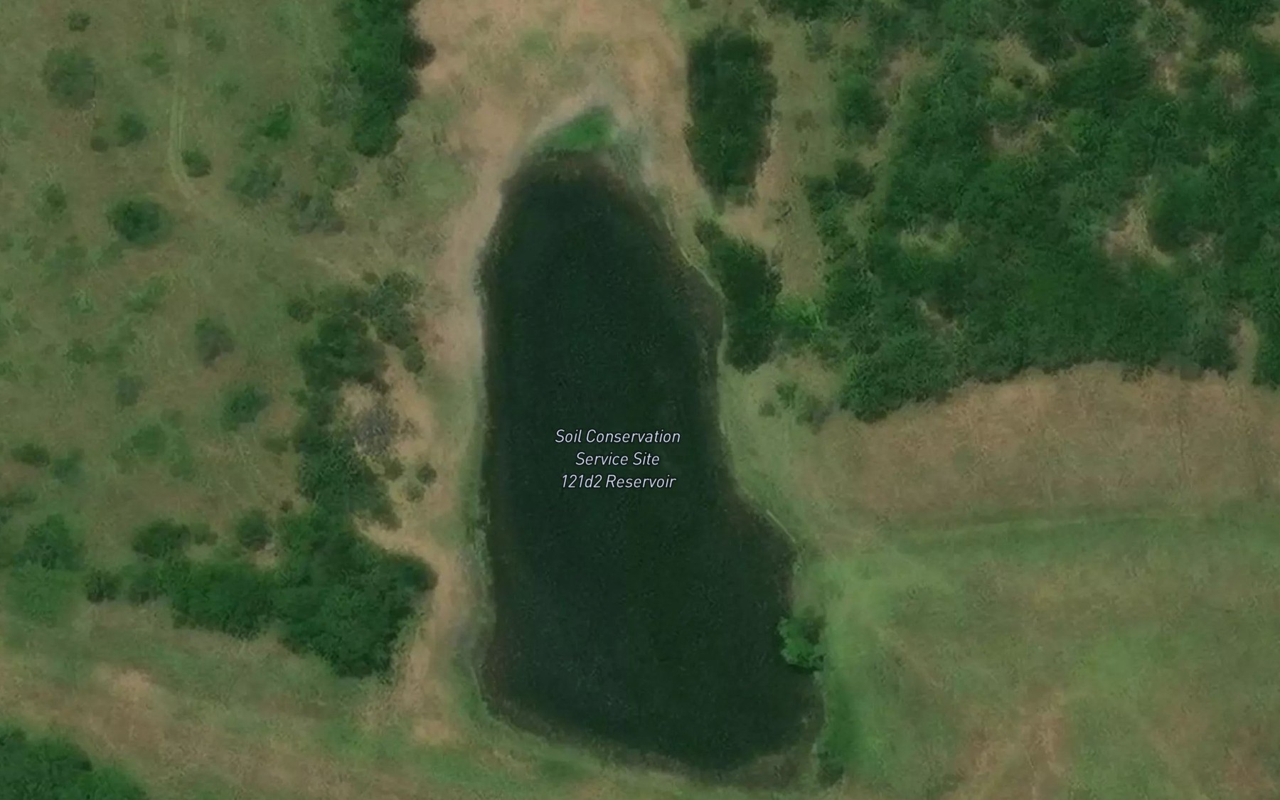 Satellite map of the Reservoir Number One Hundred Twentyone D2