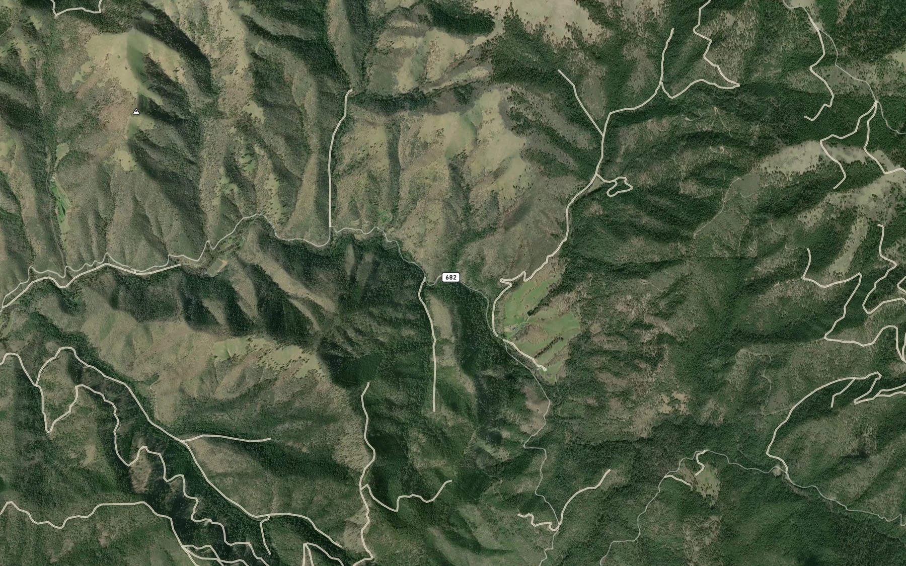 Satellite map of the Blacksmith Creek