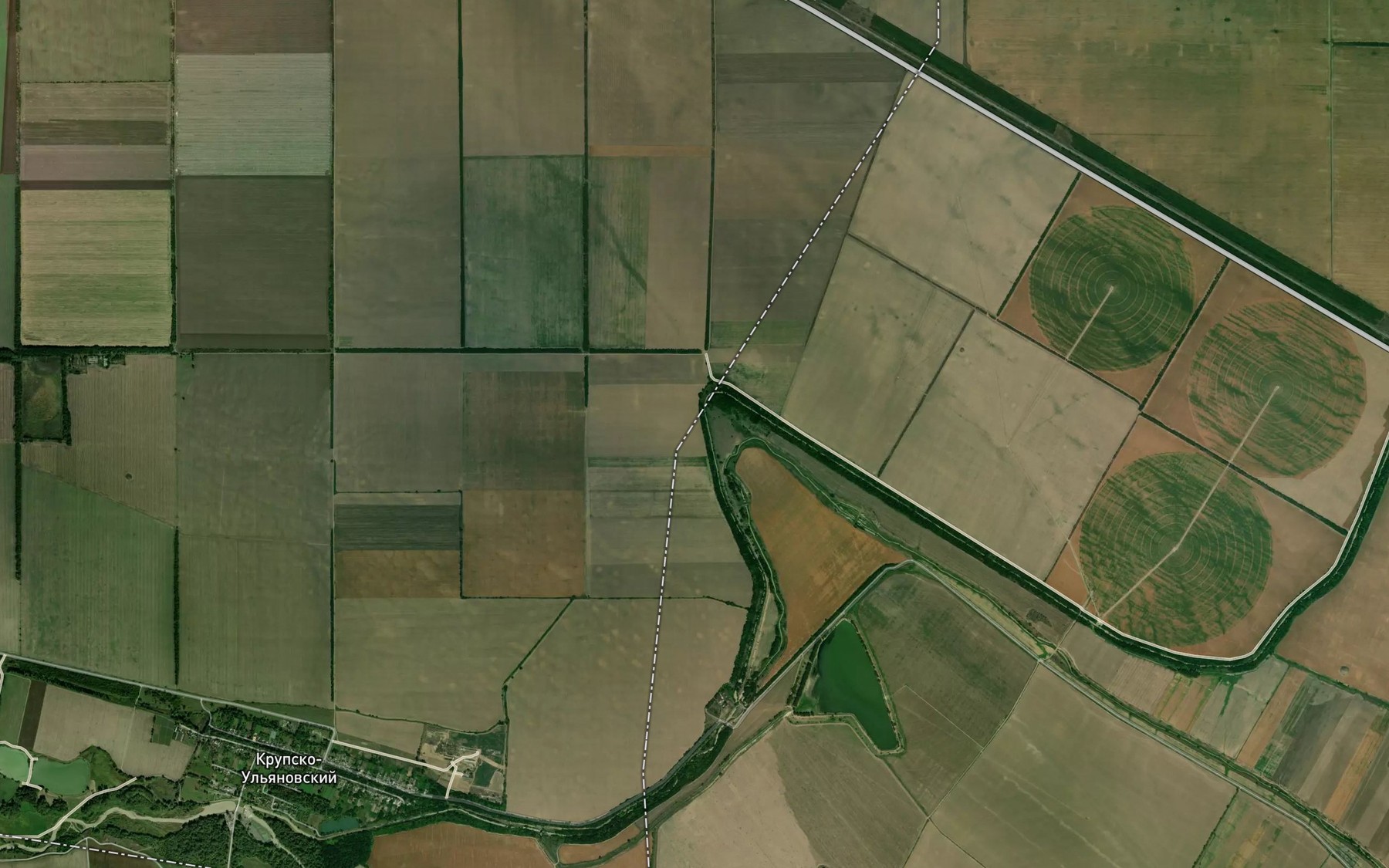 Satellite map of the Kanal Imeni Lenina