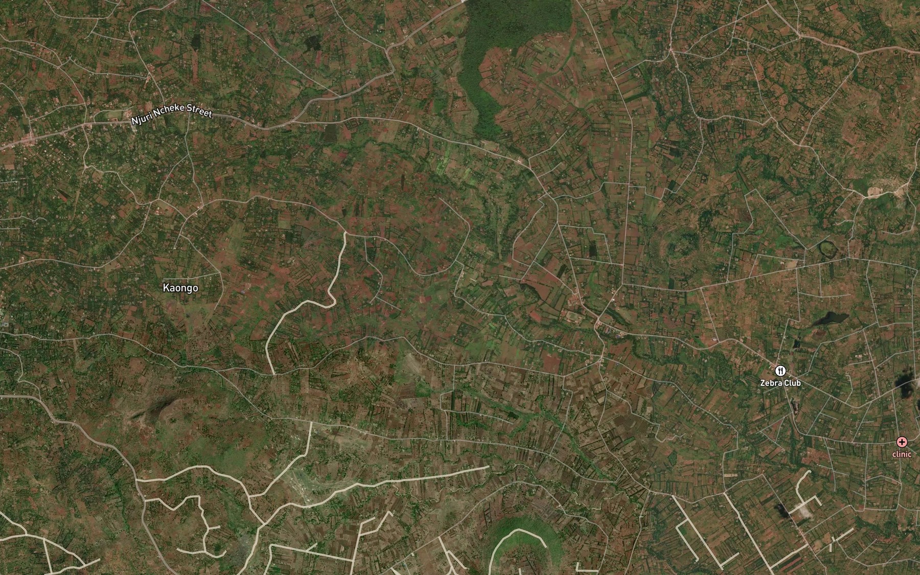 Satellite map of the Kinyaritha
