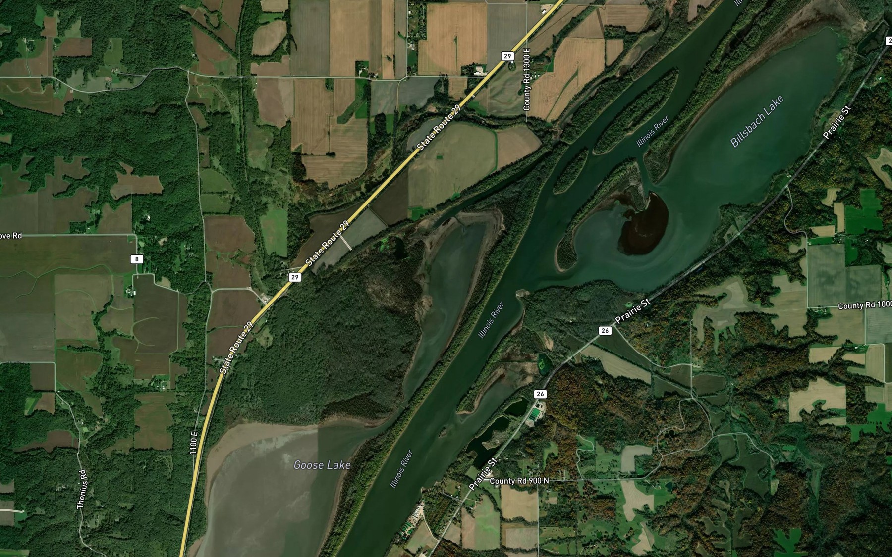 Satellite map of the Weis Lake