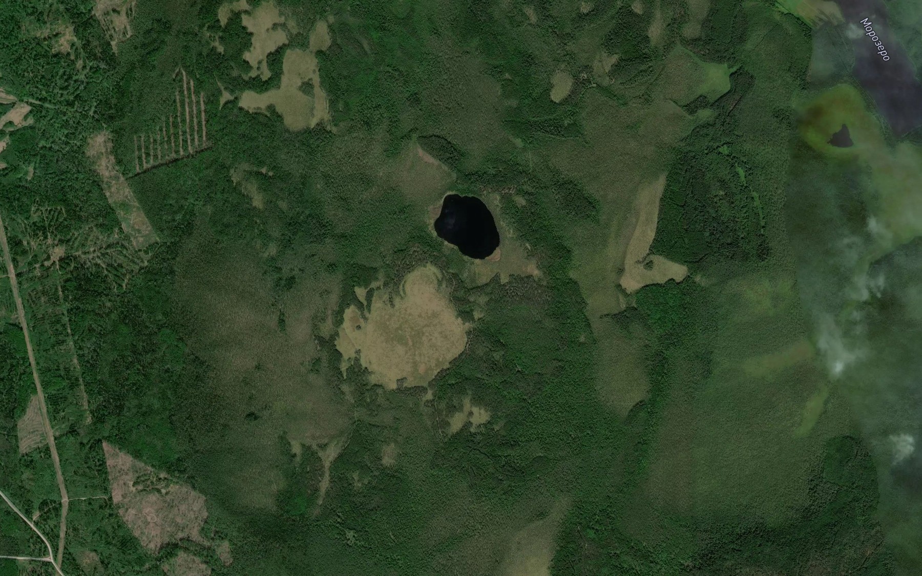 Satellite map of the Ozero Shyrpozero