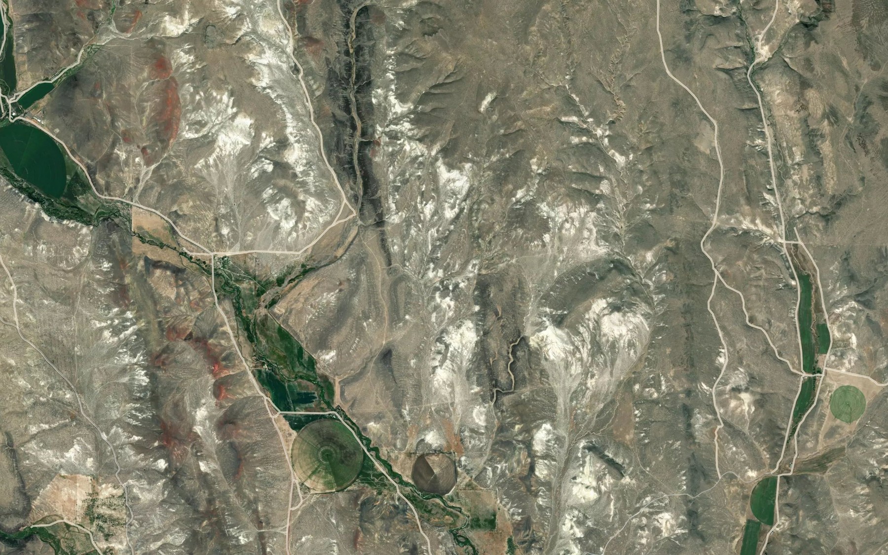 Satellite map of the Mud Spring