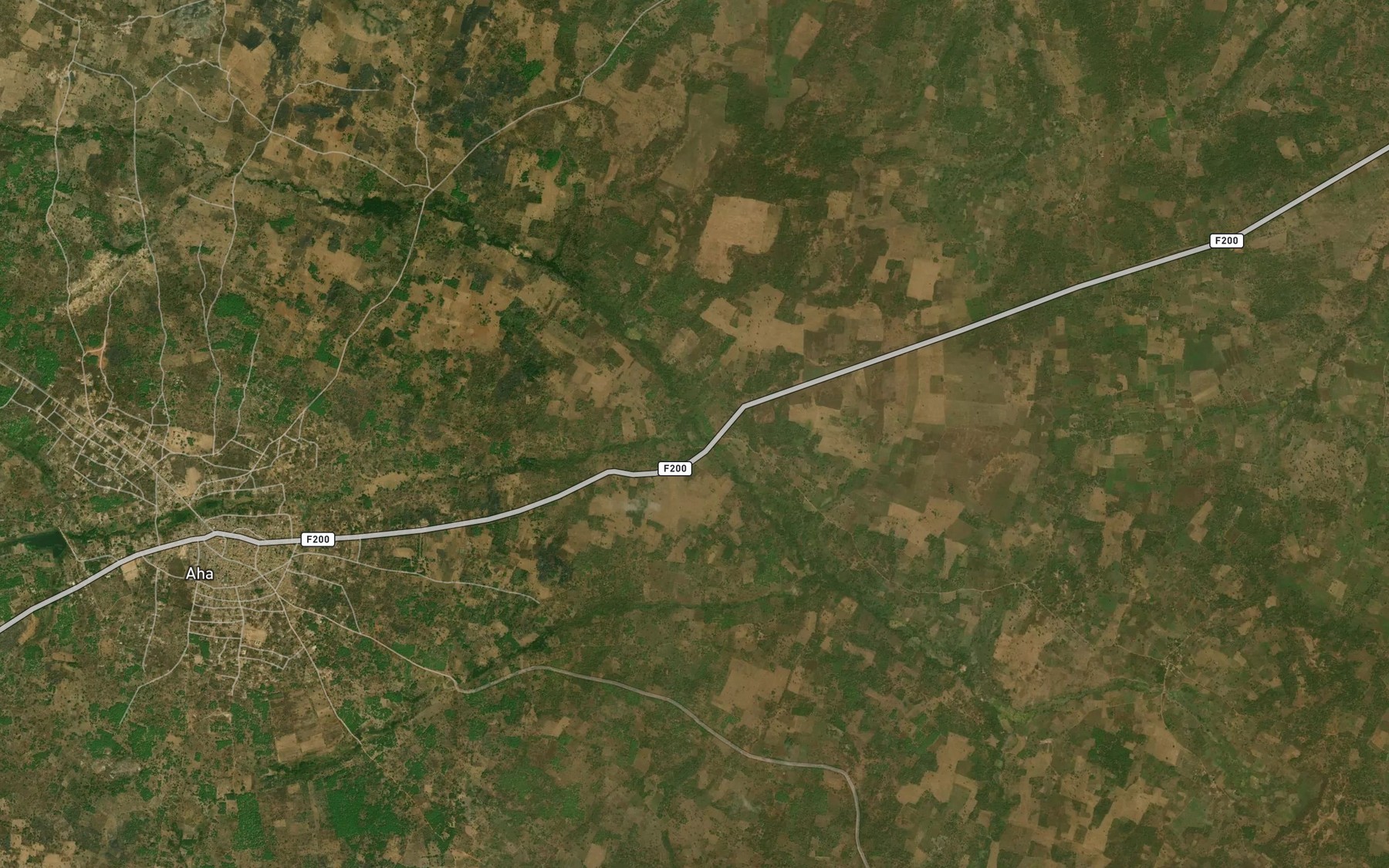 Satellite map of the River Aha