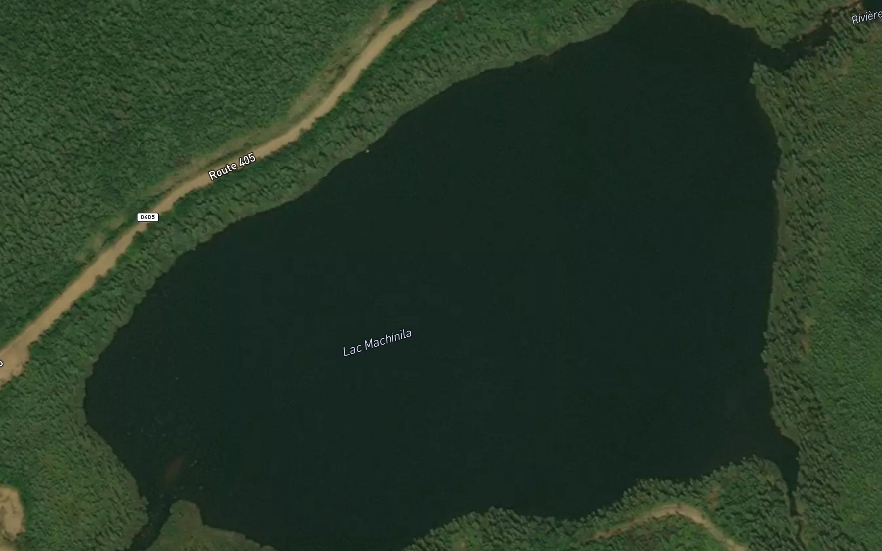 Satellite map of the Lac Machinila