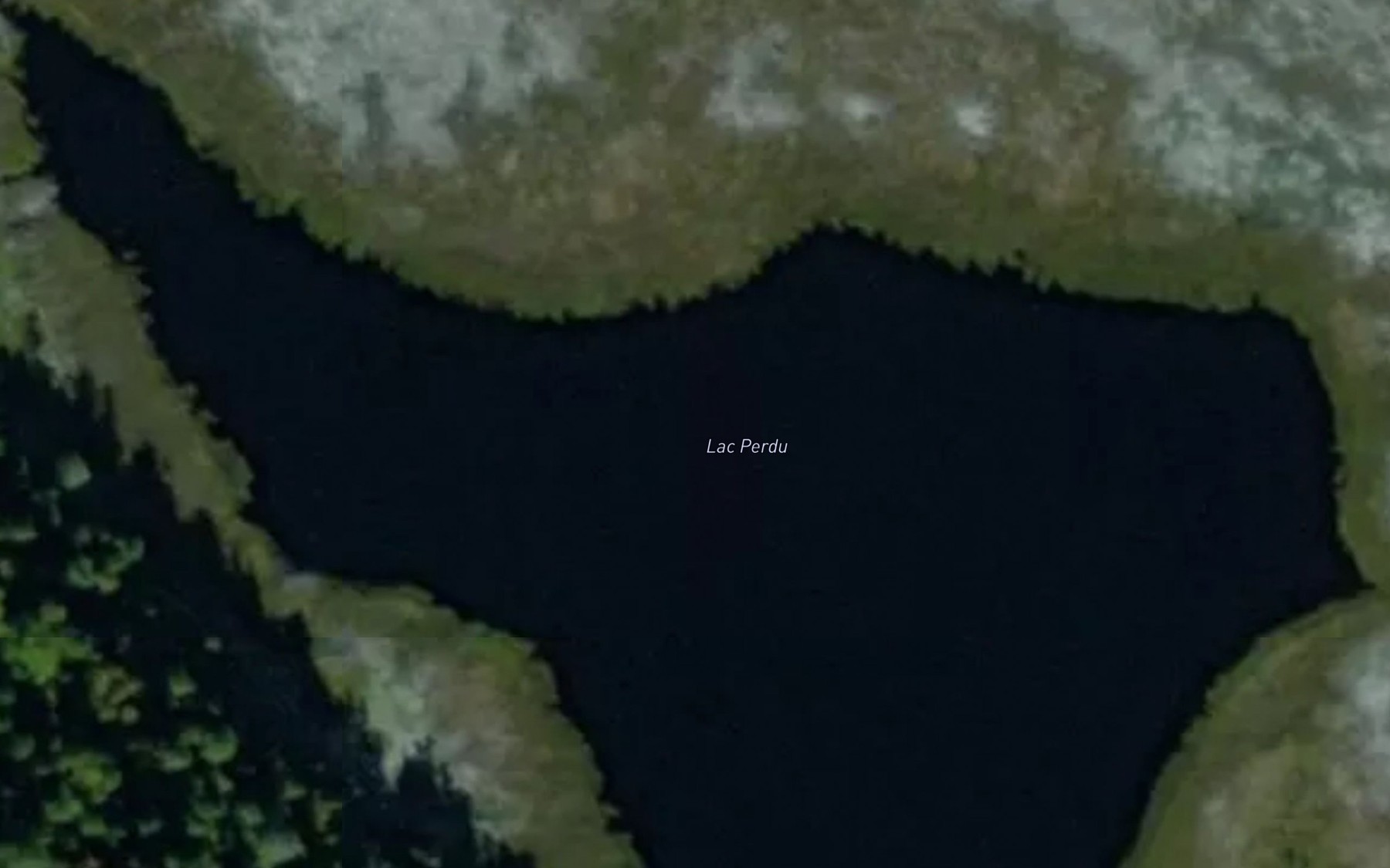 Satellite map of the Lac Perdu