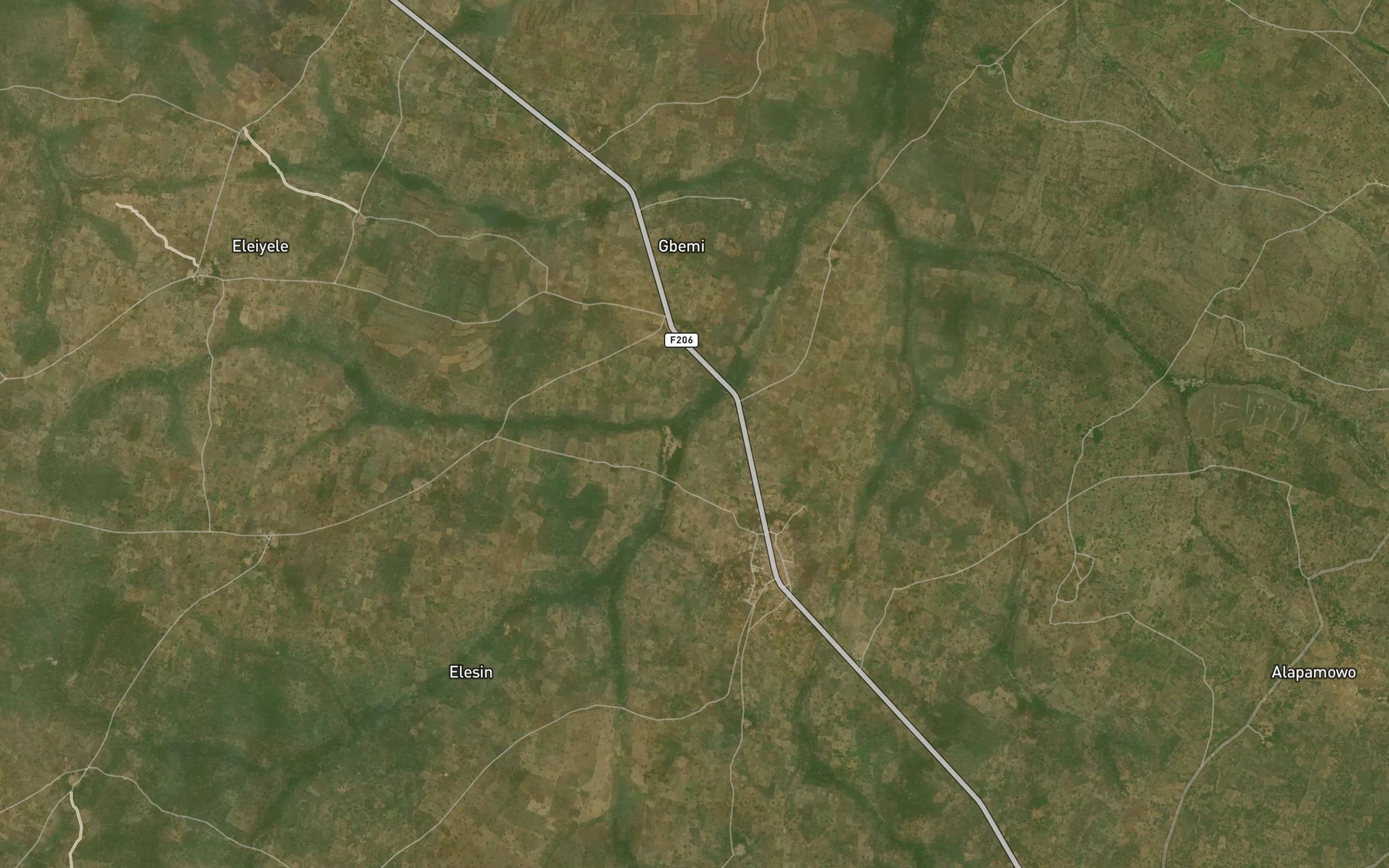 Satellite map of the River Kakadika