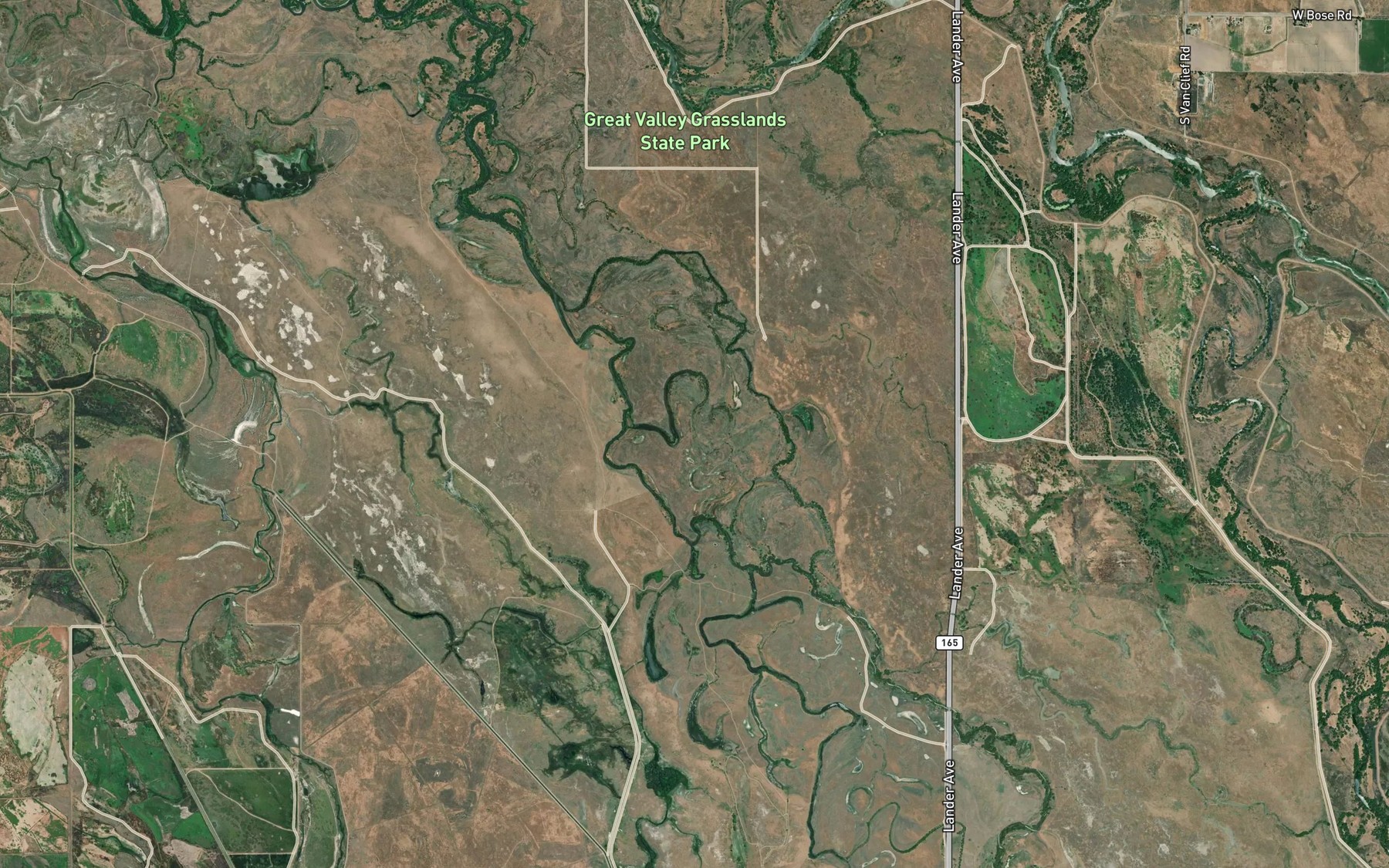 Satellite map of the Middle Branch Salt Slough