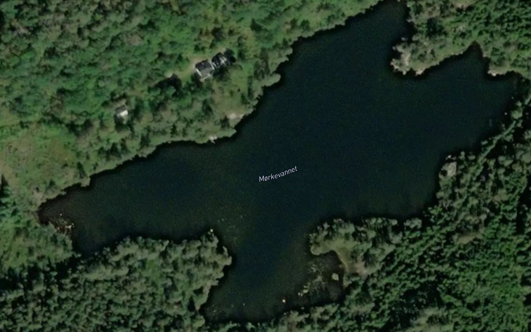 Satellite map of the Morkevannet