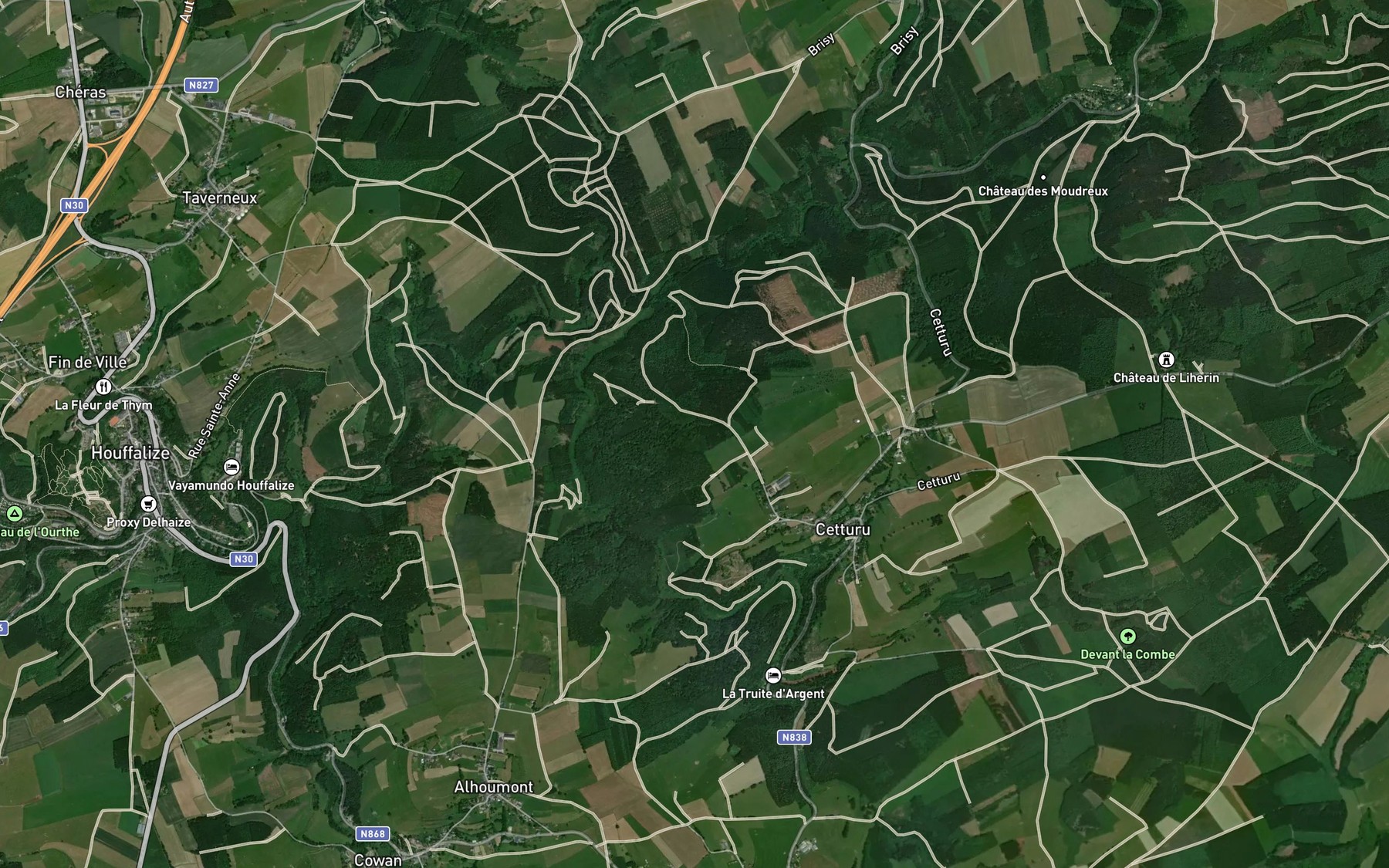Satellite map of the Sommerain