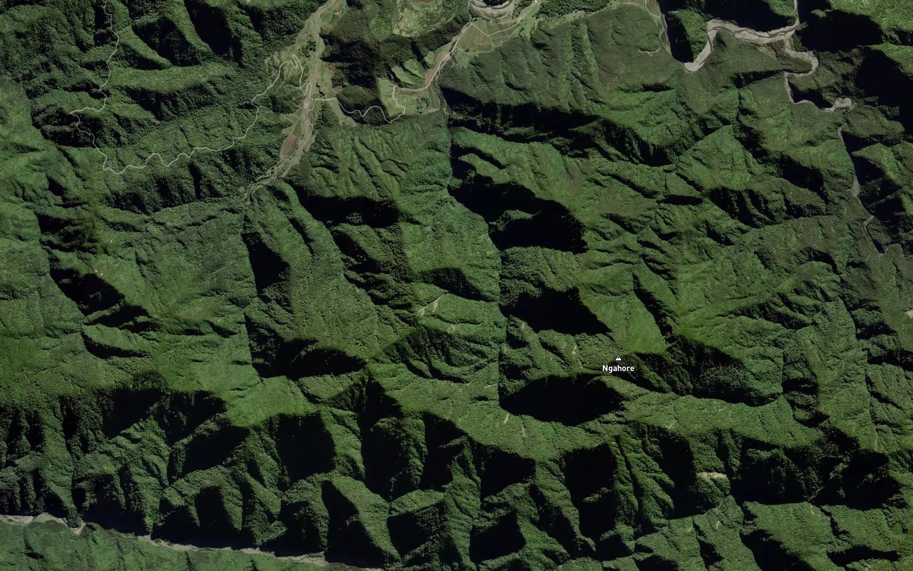 Satellite map of the Ohinetutaekiora Stream