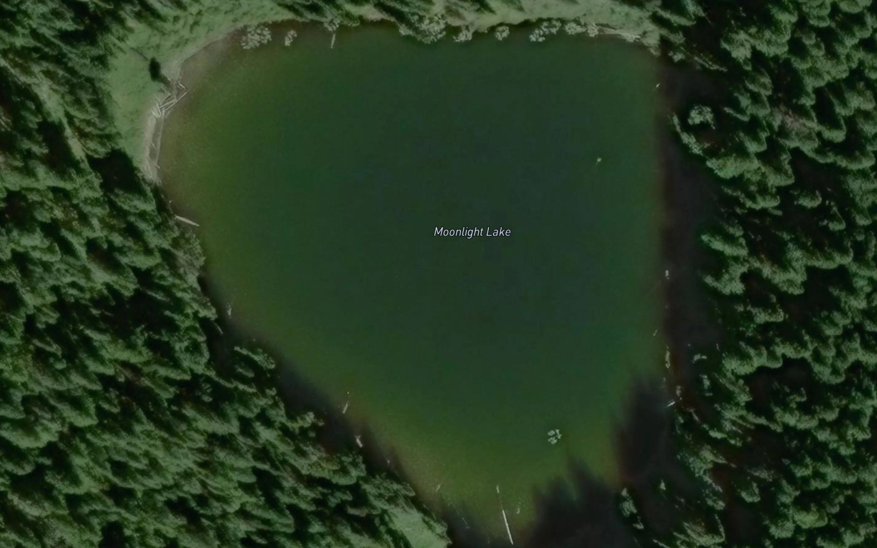 Satellite map of the Moonlight Lake