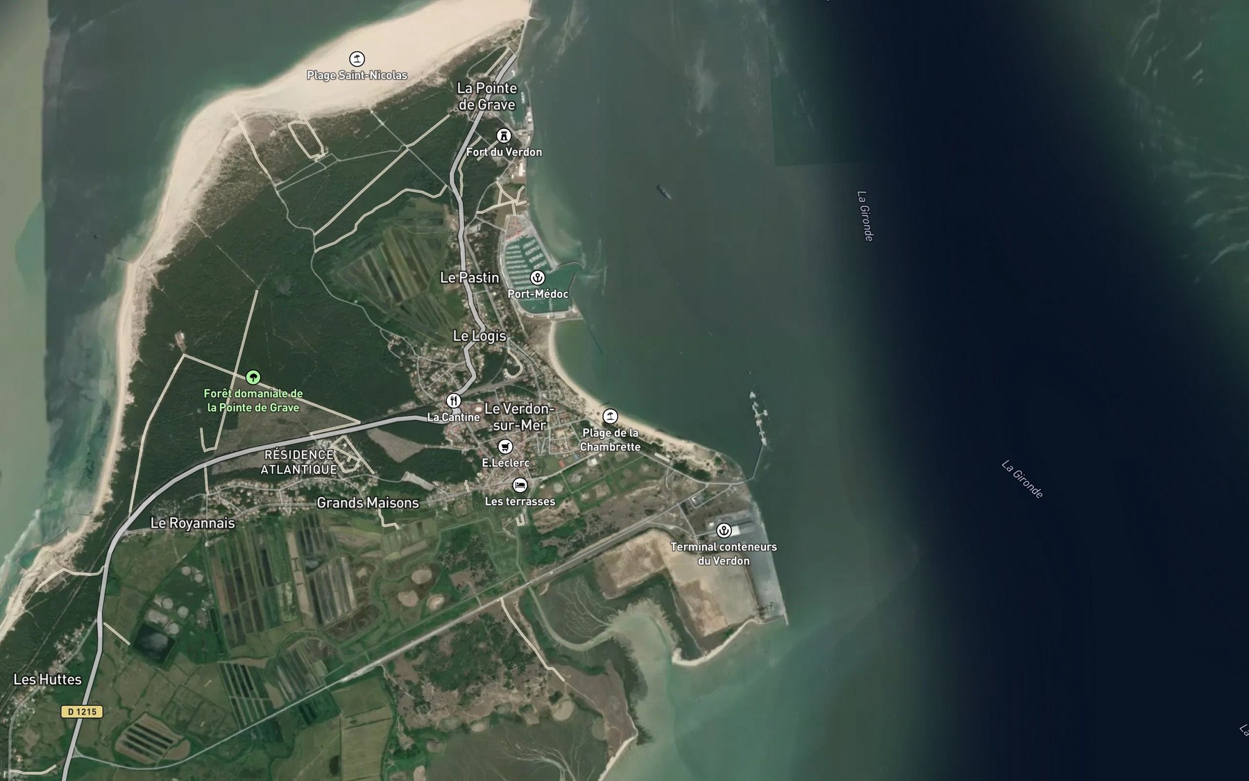 Satellite map of the Chambrette