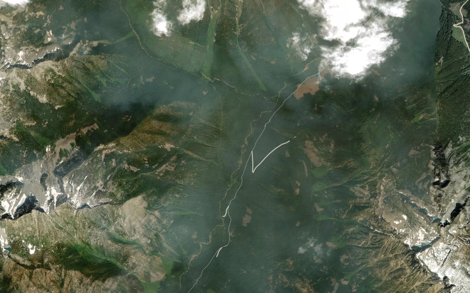 Satellite map of the Klawala Creek