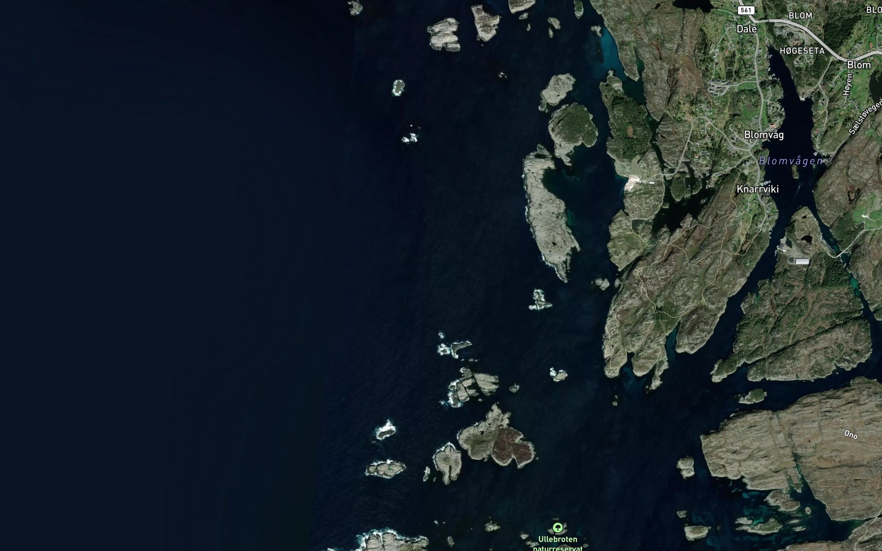 Satellite map of the Nautefluene