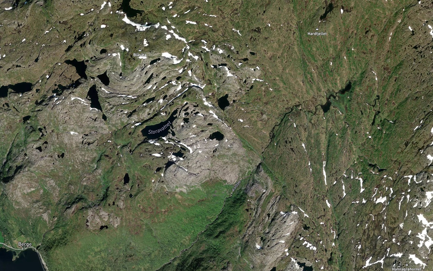 Satellite map of the Skardsvatnet