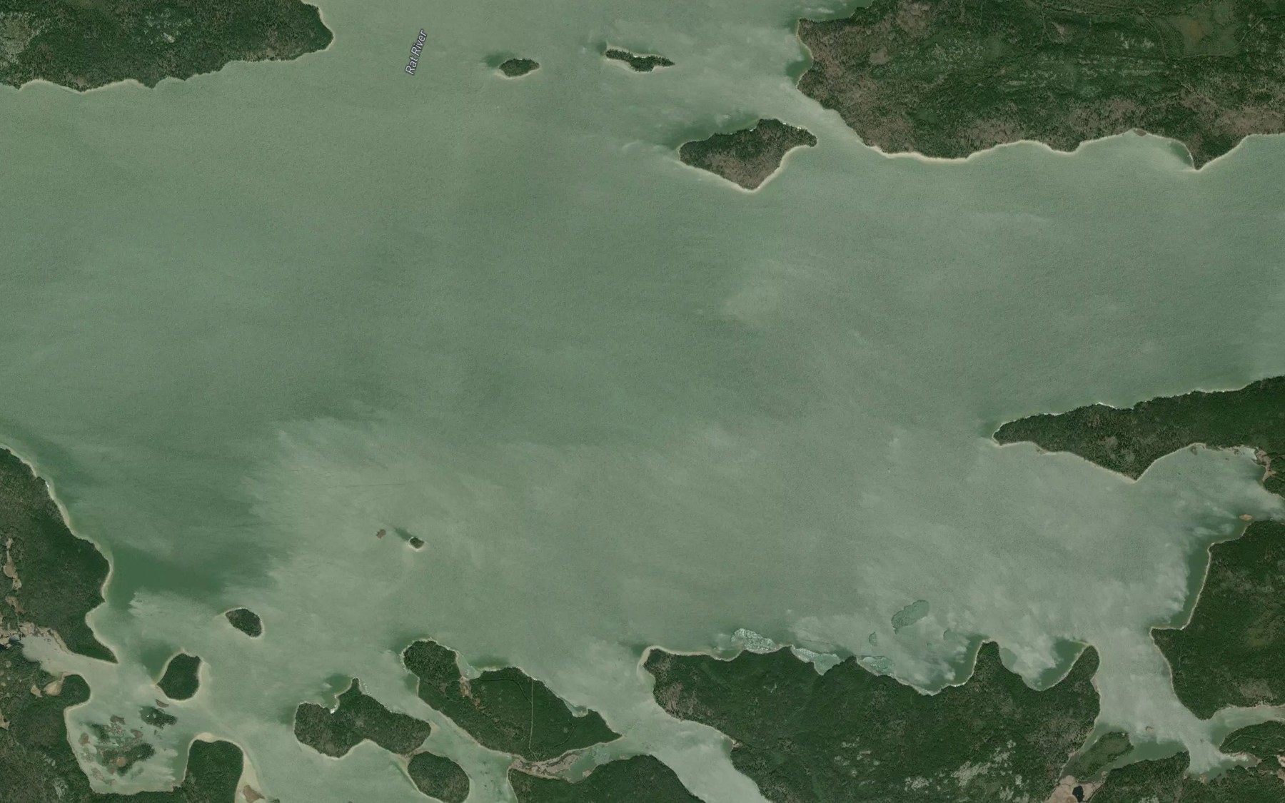 Satellite map of the Pemichigamau Lake