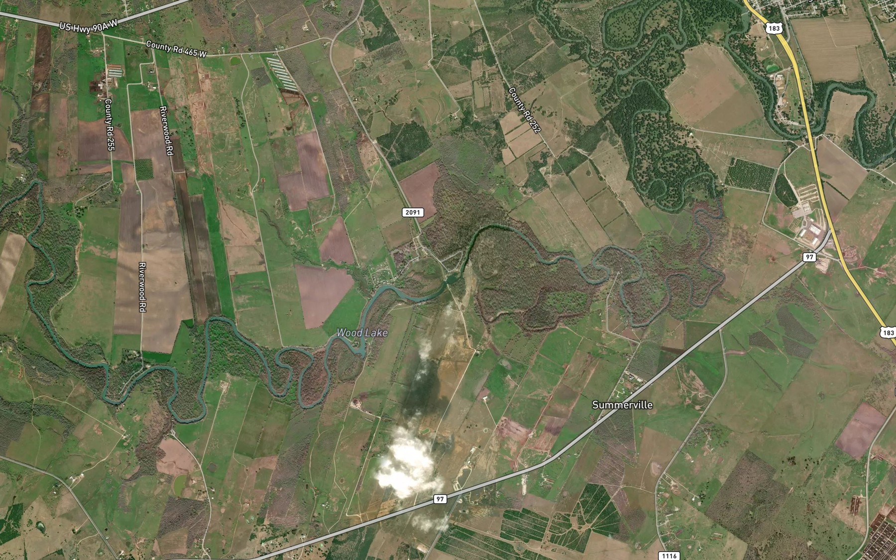 Satellite map of the H-5 Lake