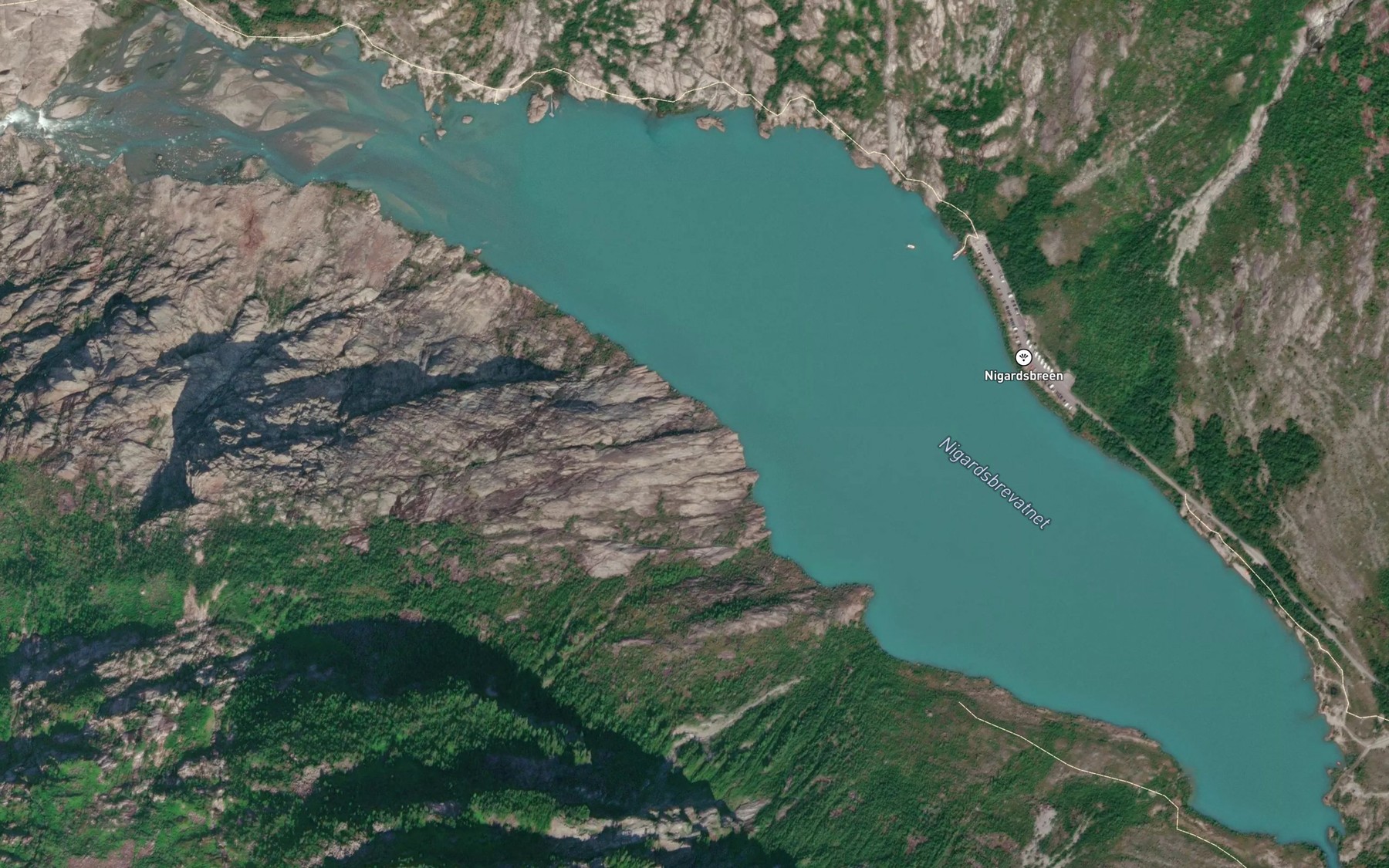 Satellite map of the Nigardsbrevatnet