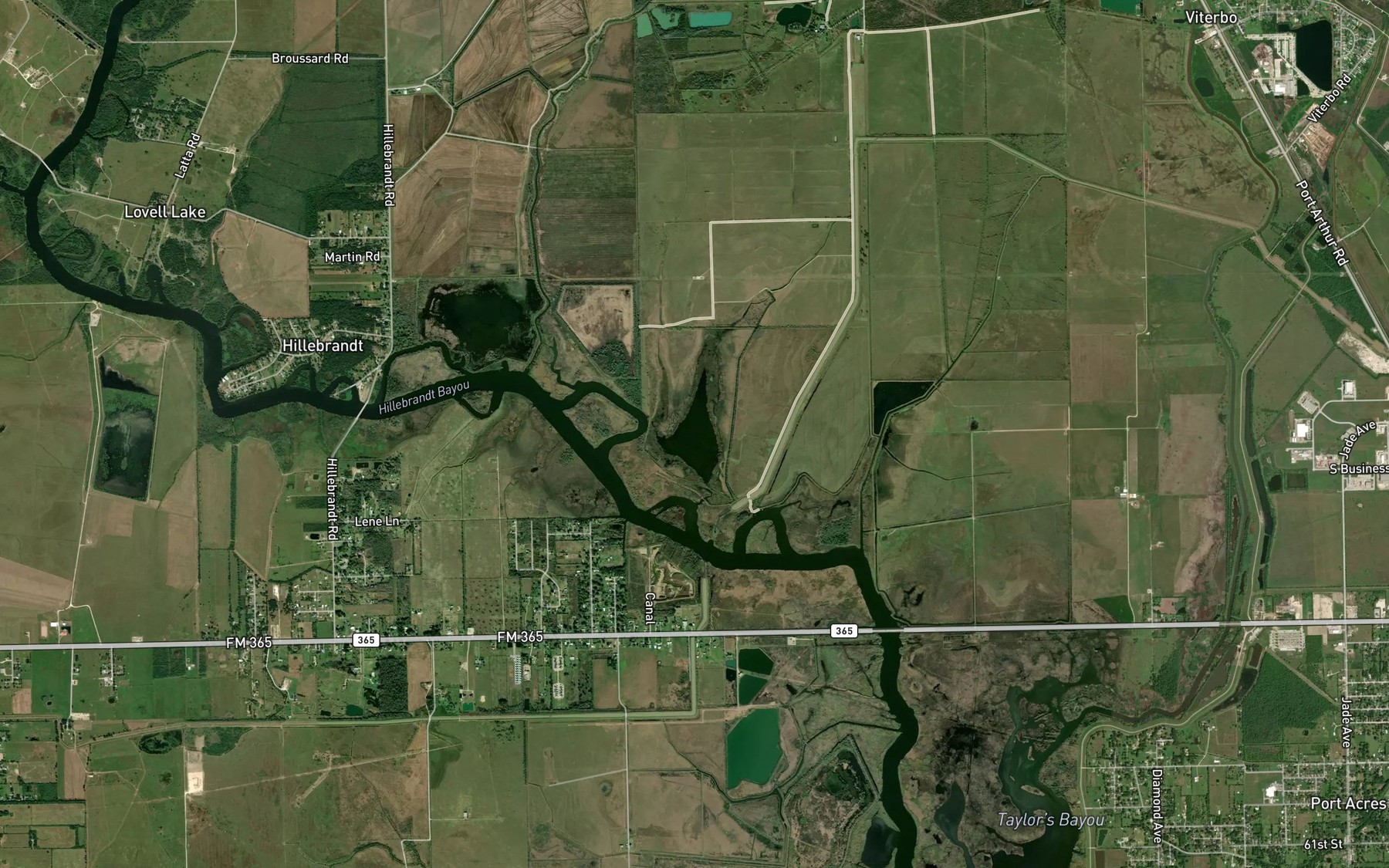 Satellite map of the Viterbo Reservoir