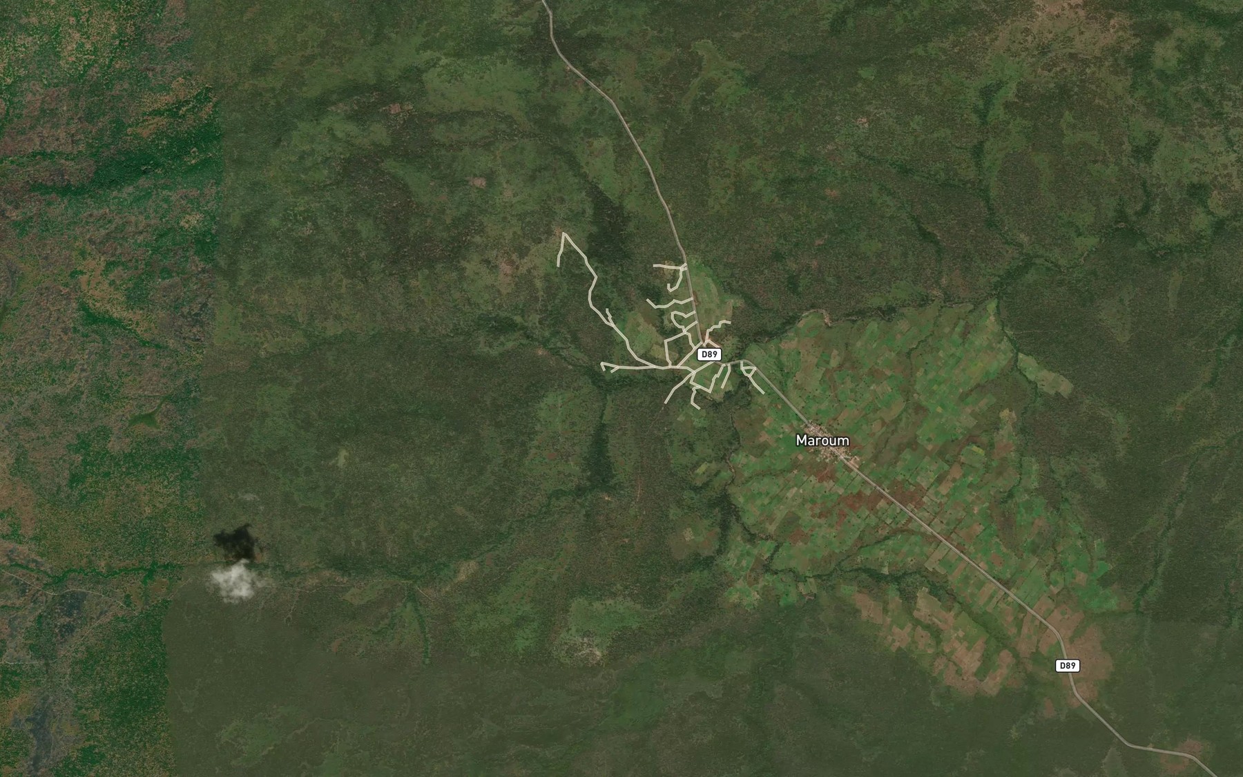 Satellite map of the Mayo Ndieso