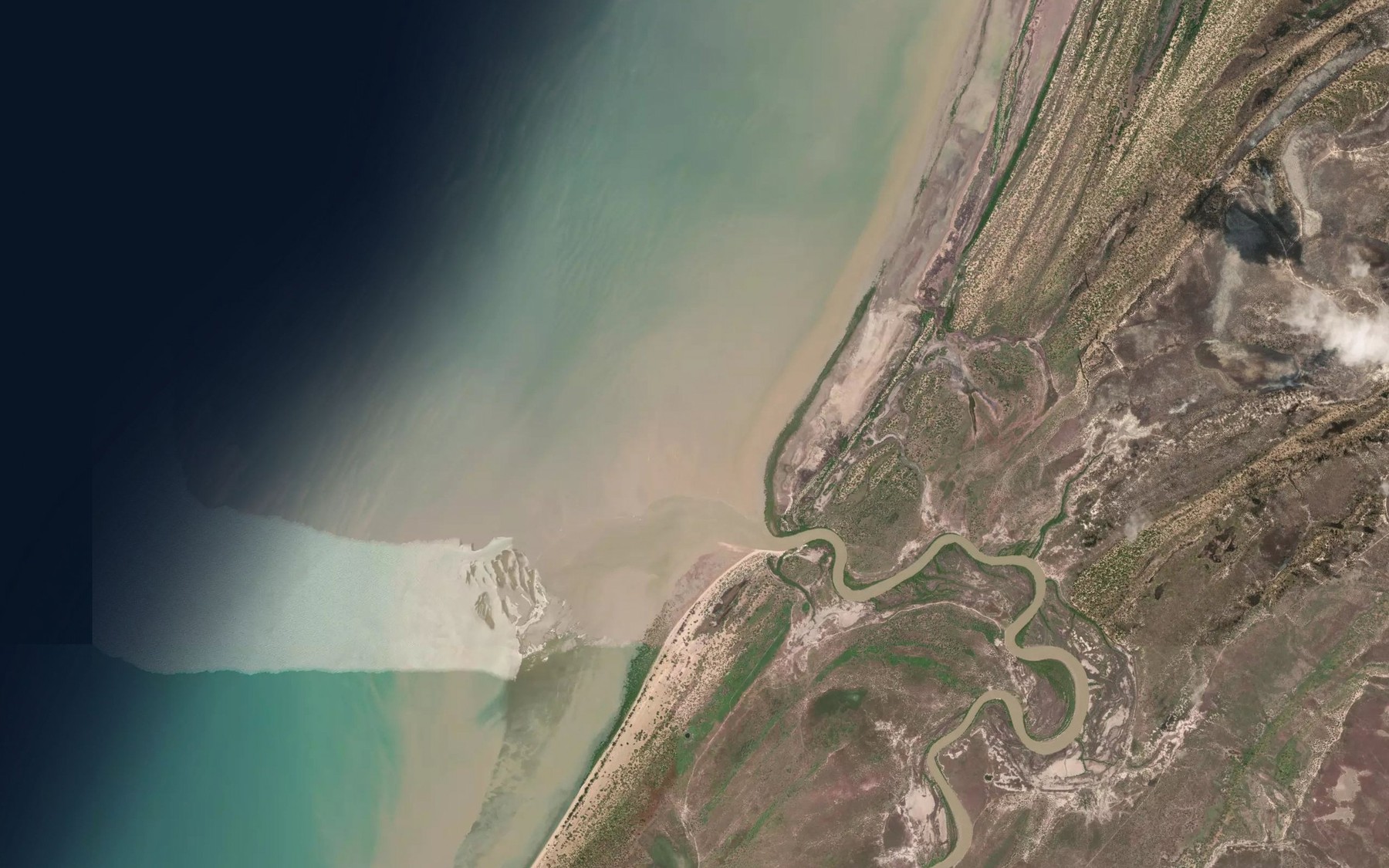 Satellite map of the Snake Creek