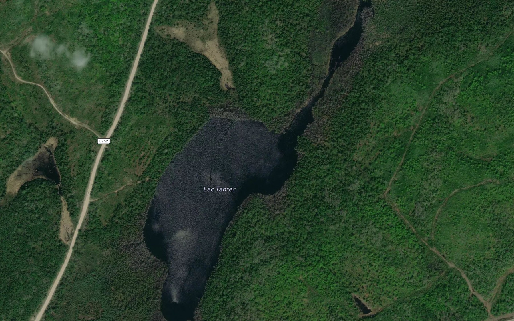 Satellite map of the Lac Tanrec