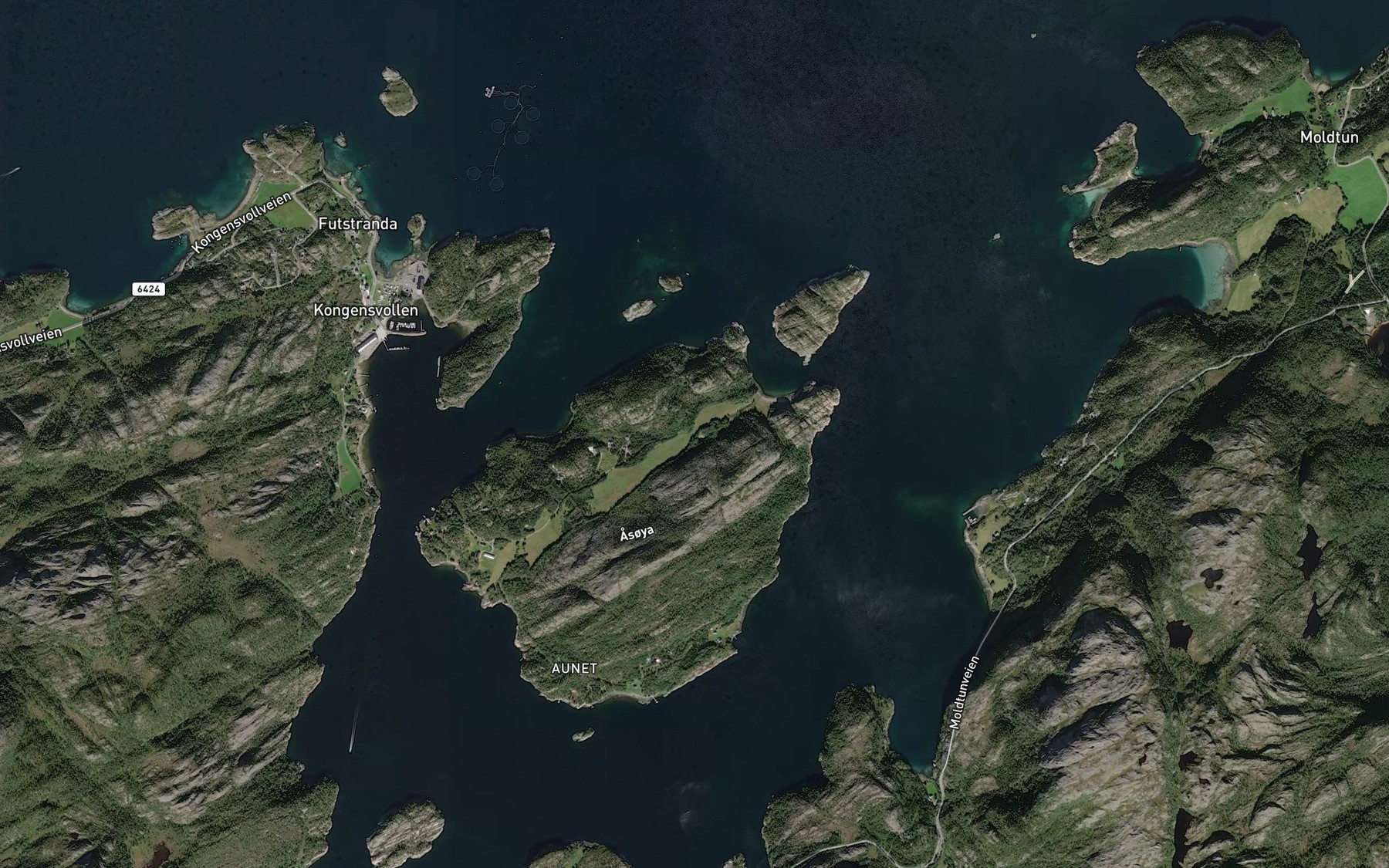 Satellite map of the Sundabekken