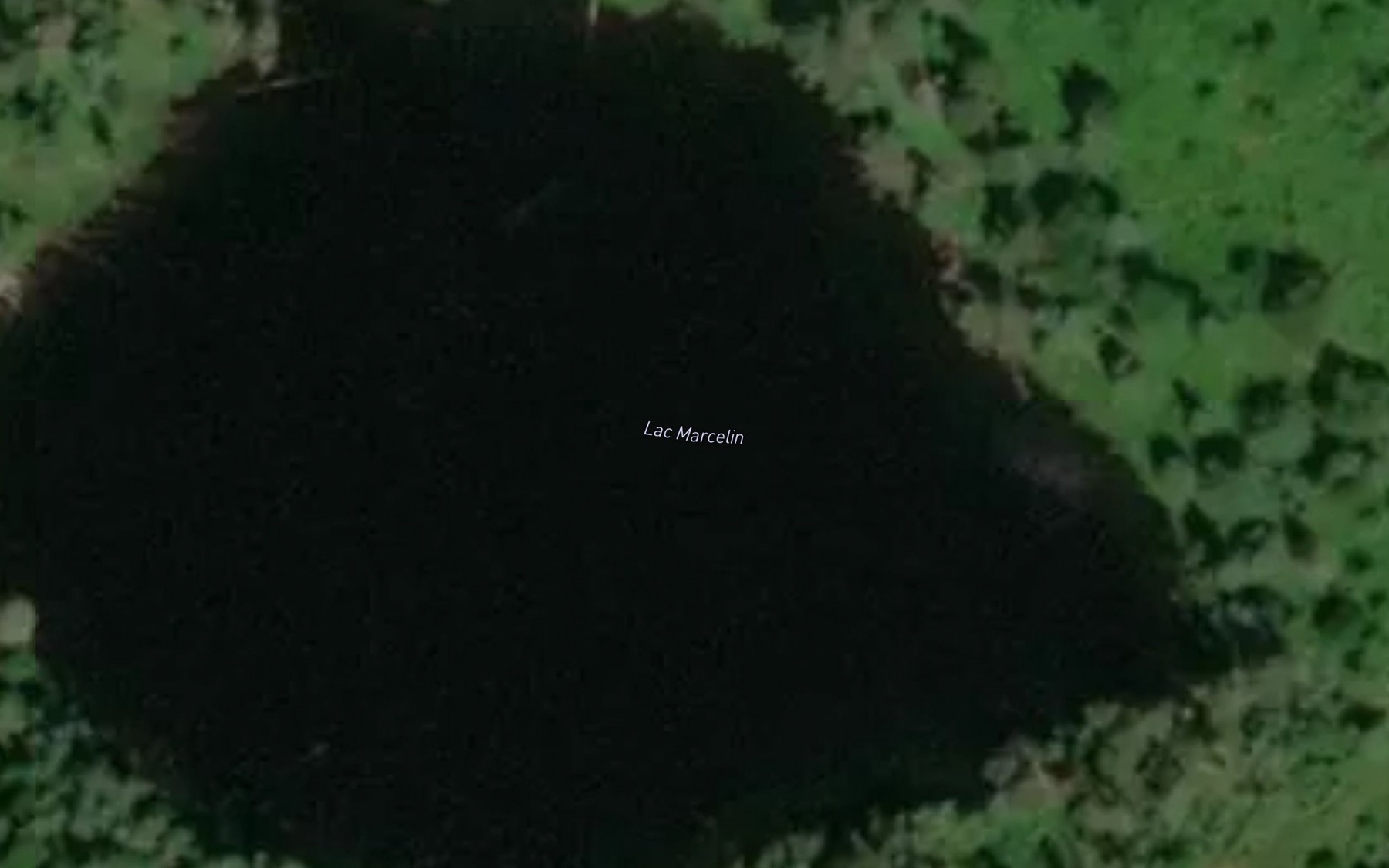 Satellite map of the Lac Marcelin