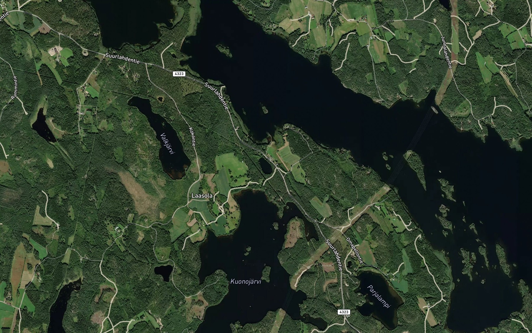 Satellite map of the Roinilampi