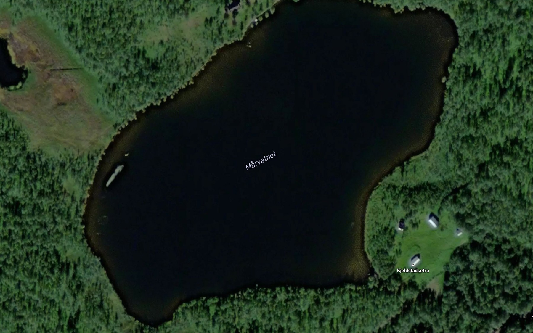 Satellite map of the Marvatnet