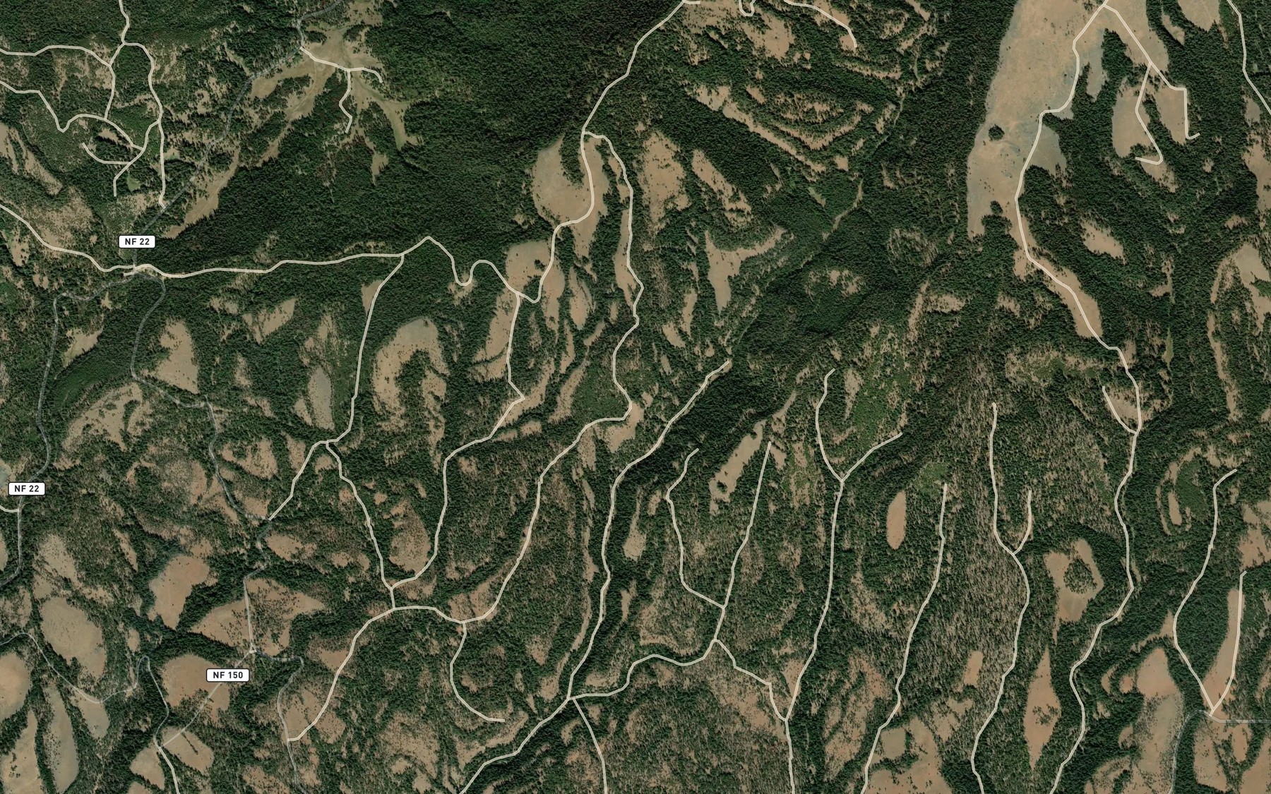 Satellite map of the Fox Spring