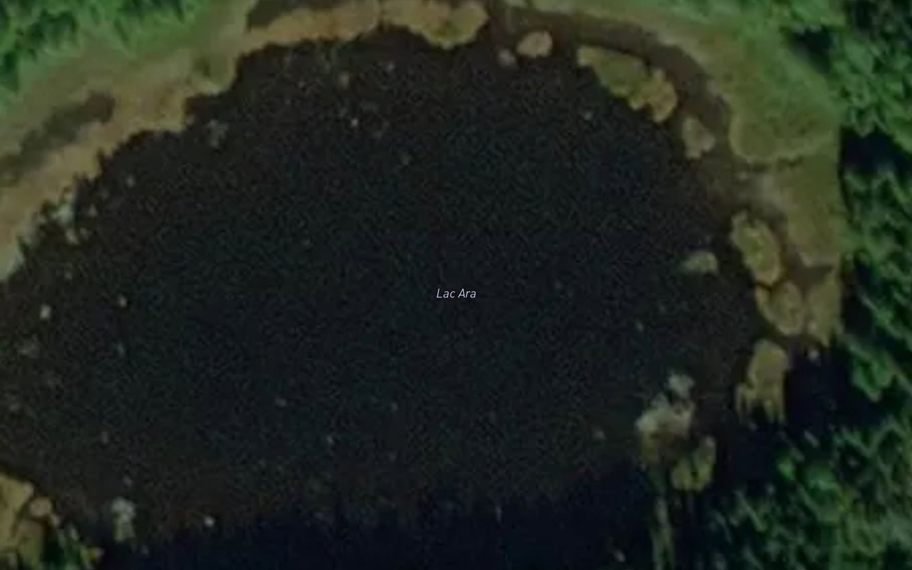 Satellite map of the Lac Ara