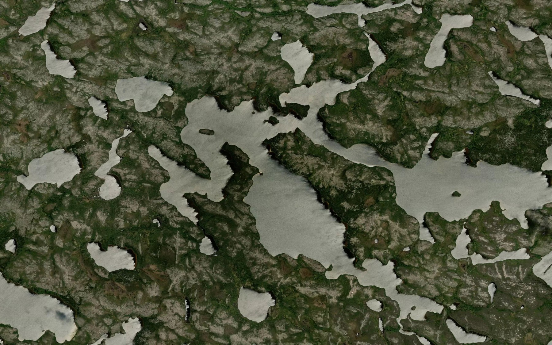 Satellite map of the Lac Kaminaskwakamaw