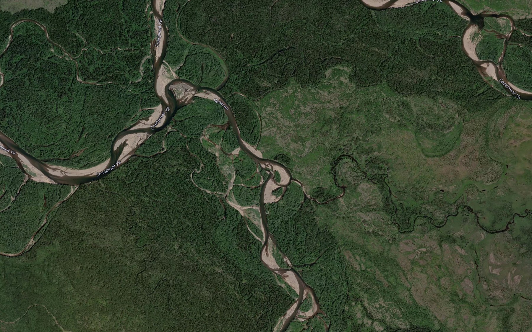 Satellite map of the Nalikan