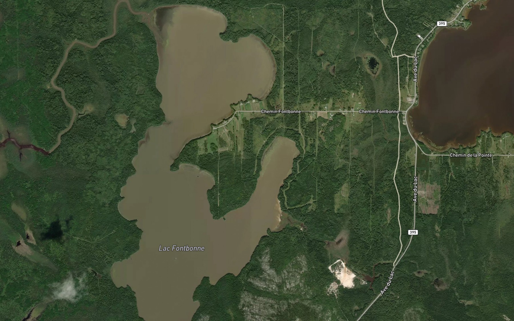 Satellite map of the Ruisseau Reniere