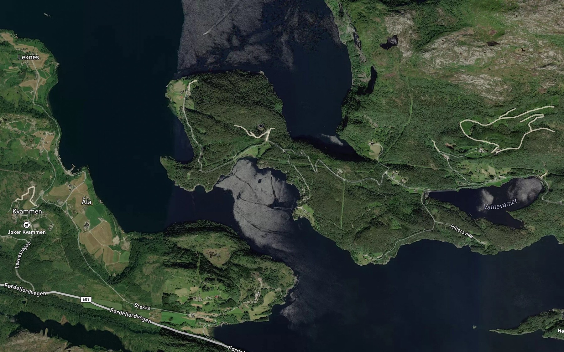Satellite map of the Skarvika
