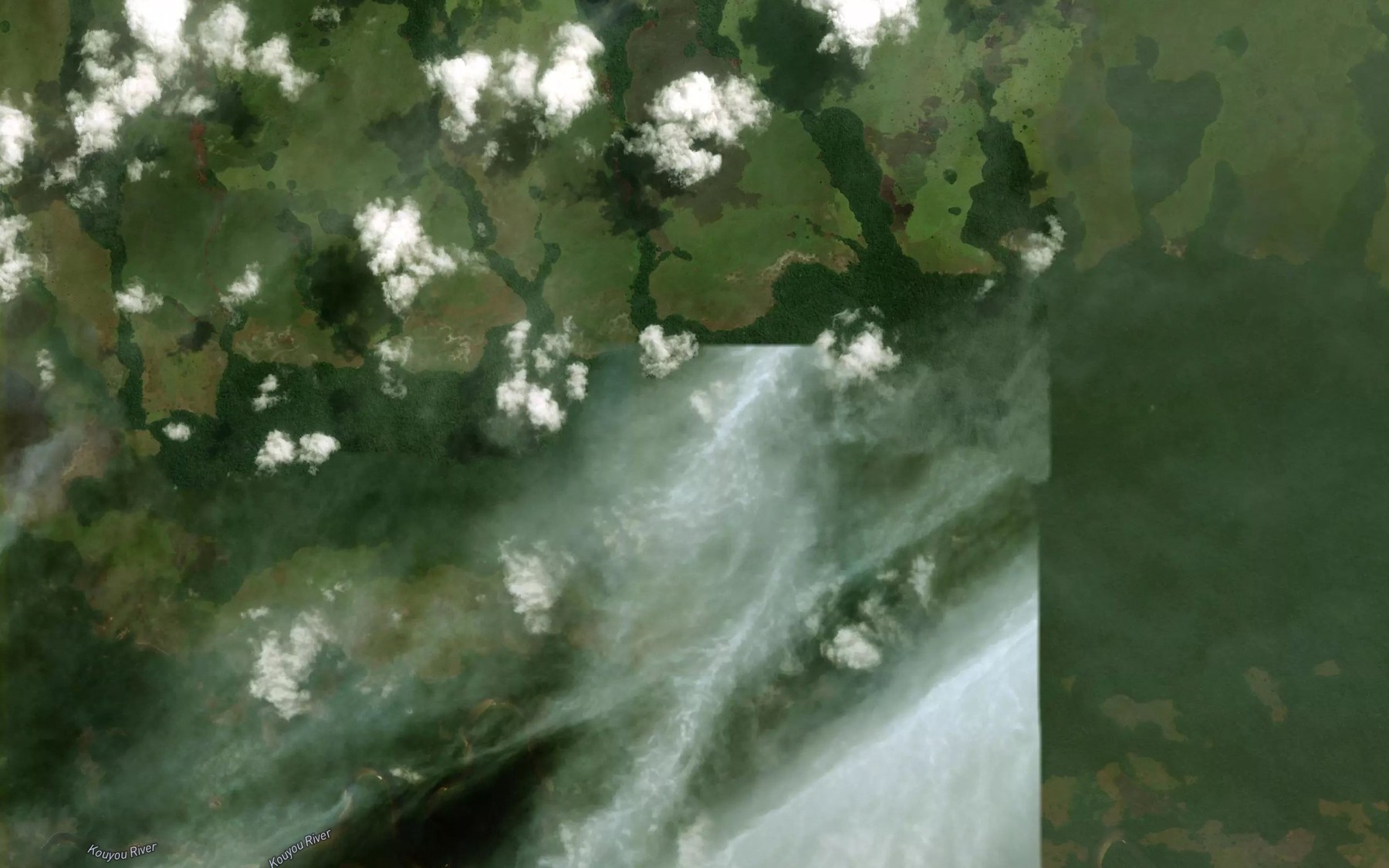Satellite map of the Ongondo