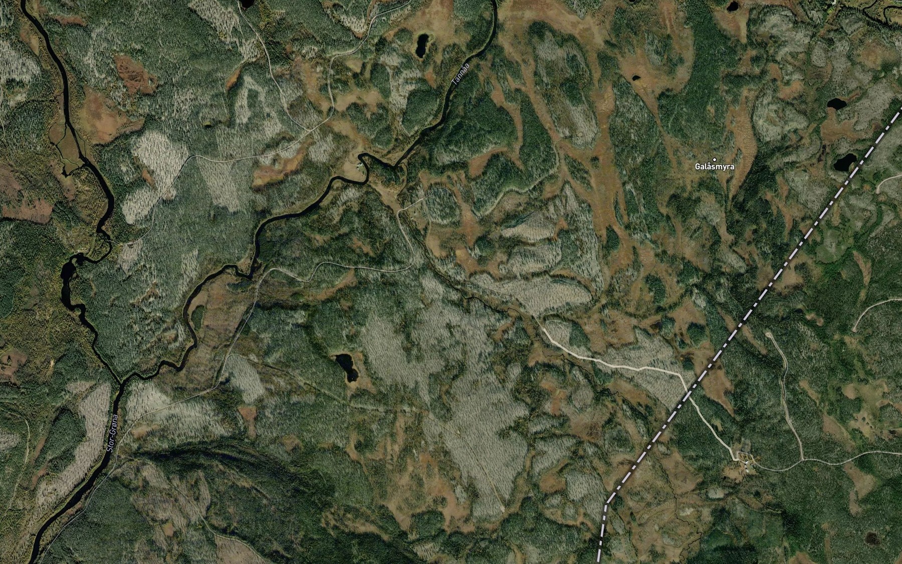 Satellite map of the Litl-Tannaa