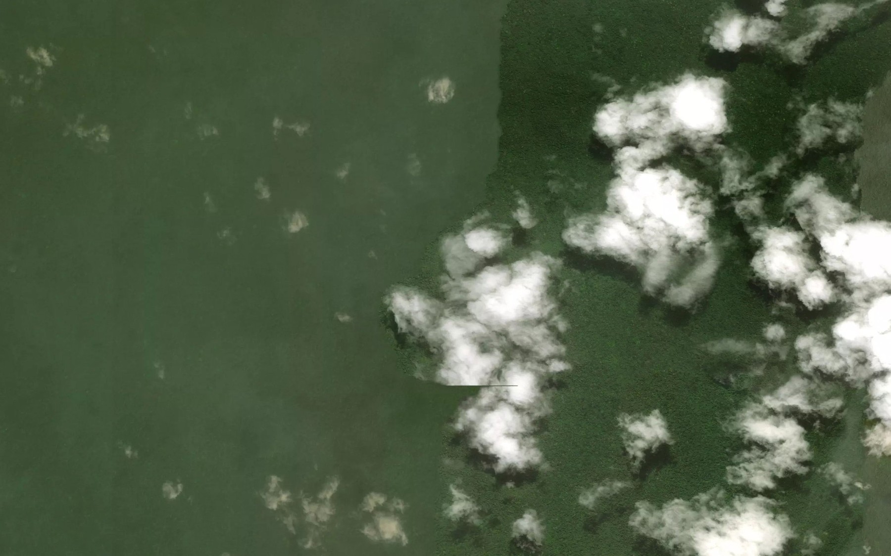Satellite map of the Akoum