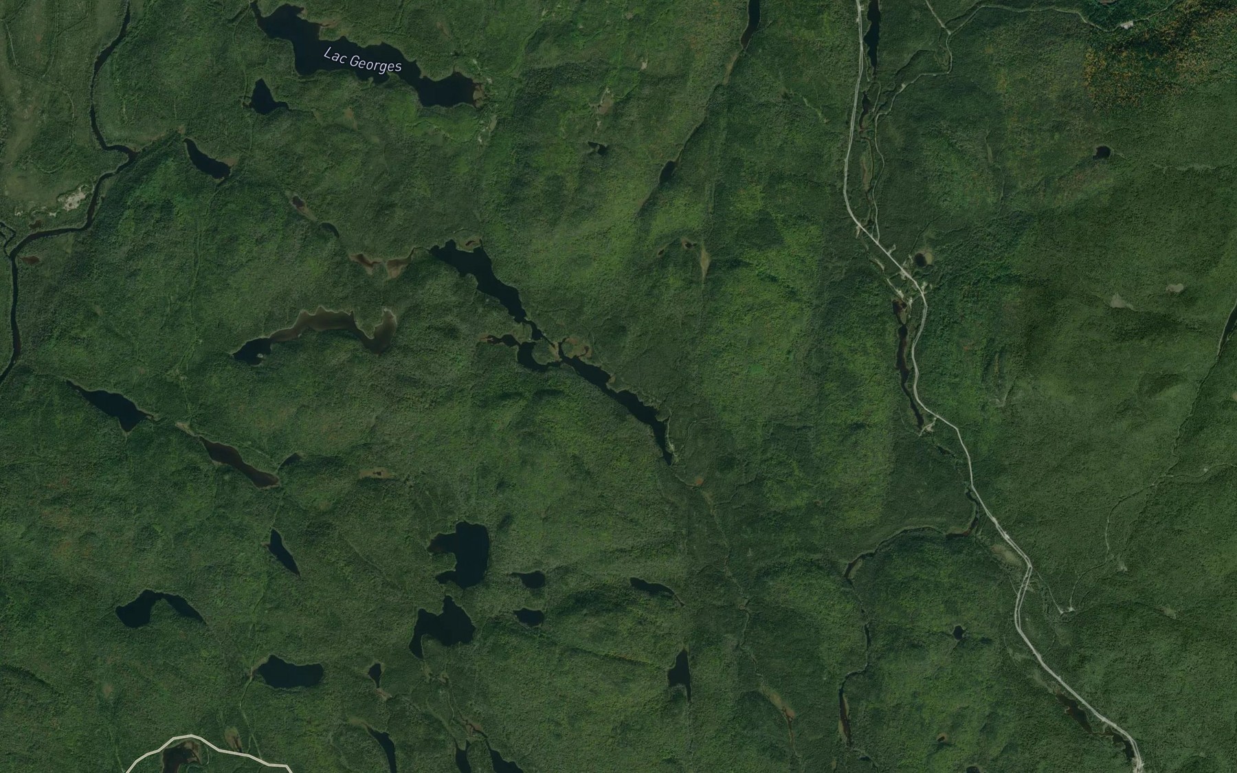 Satellite map of the Lac de l'Echevin