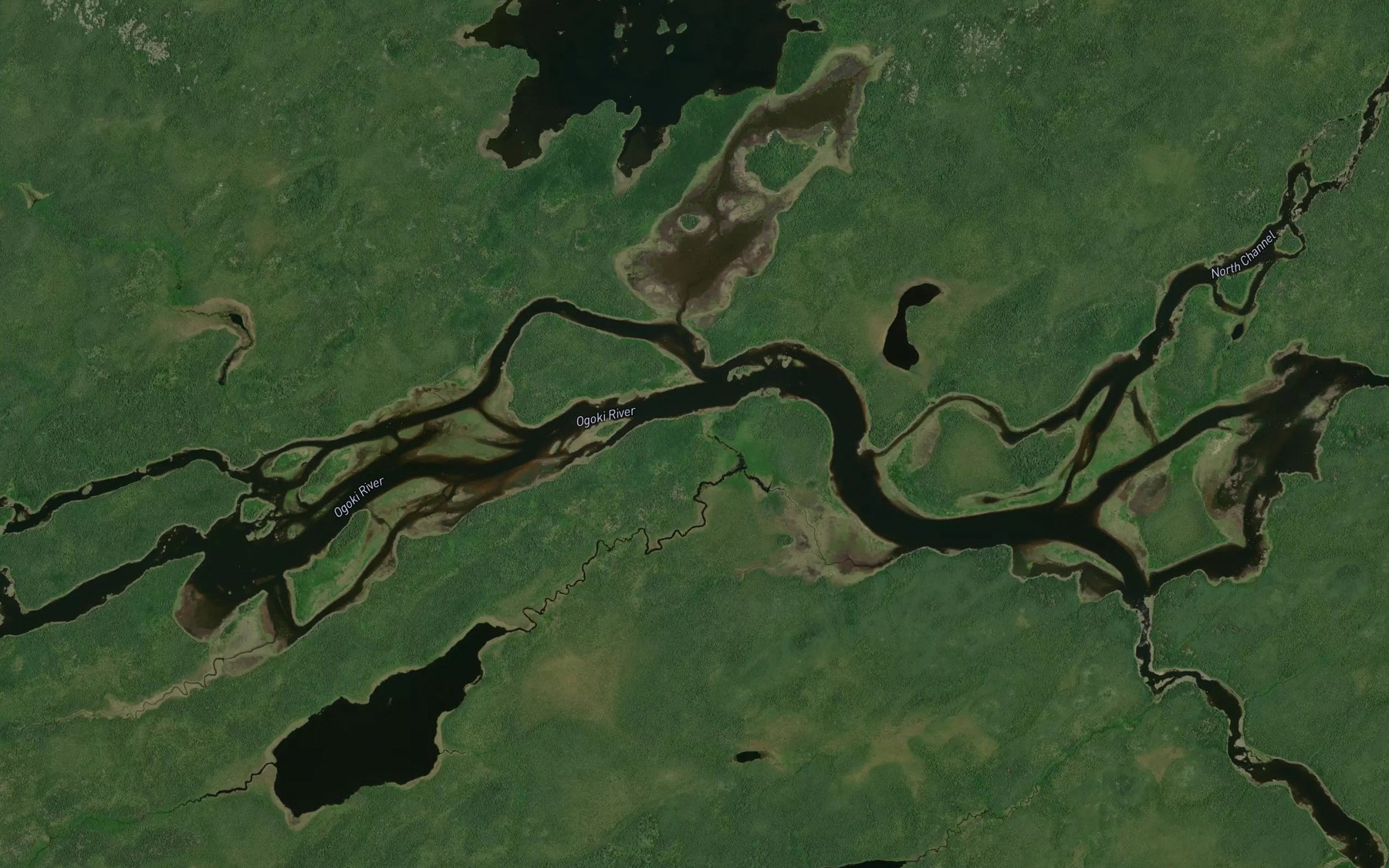 Satellite map of the Patience Lake